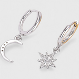 Pendientes Celestiales de Estrella y Luna