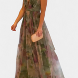 Ingrid Vestido Maxi Floral con Escote en V