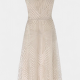 Everleigh Vestido Largo con Bordados y Corte en A