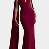 Faffienia Vestido Maxi con Escote Halter y Corte en Forma de Llave