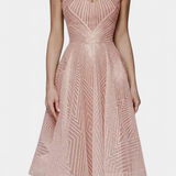Everleigh Vestido Largo con Bordados y Corte en A