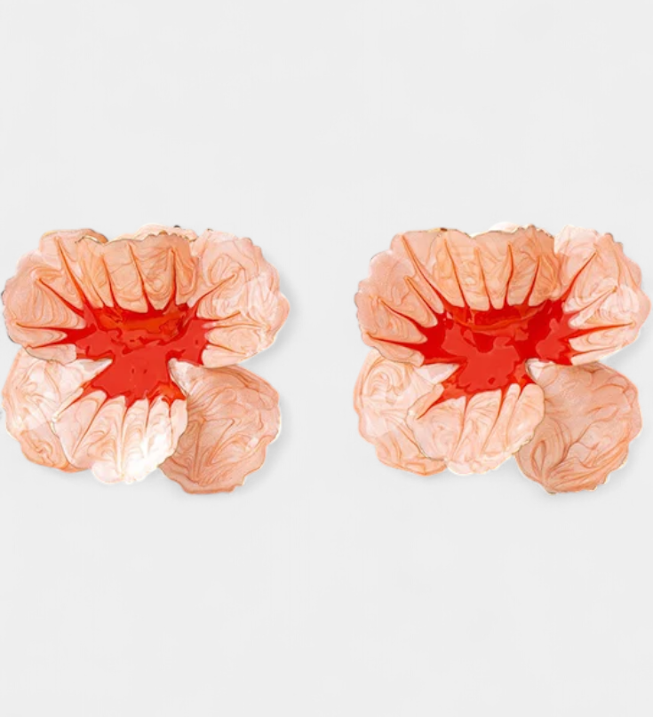 Pendientes Geométricos con Forma de Flor