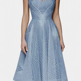 Everleigh Vestido Largo con Bordados y Corte en A