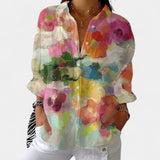 Nika – Blusa de verano con estampado vibrante