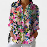 Nika – Blusa de verano con estampado vibrante
