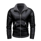 Mateo™ | Chaqueta de cuero elegante de felpa