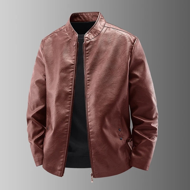 Juan™ | Chaqueta de cuero de motero