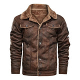 Alejandro™ | Chaqueta de cuero elegante y cálida de felpa