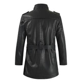 Daniel™ | Chaqueta de cuero larga y elegante para motorista