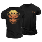 Lord™ | Camiseta de verano con estampado de carita sonriente y estampado marino