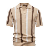 FluxStripe Polo de cuello en V