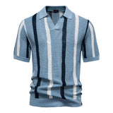 FluxStripe Polo de cuello en V